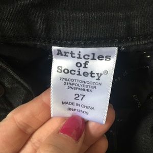 Articles Of Society Jeans - ARTICLES OF SOCIETY SIZE 27 Articles Of Society Jeans - ARTICLES OF SOCIETY SIZE 27